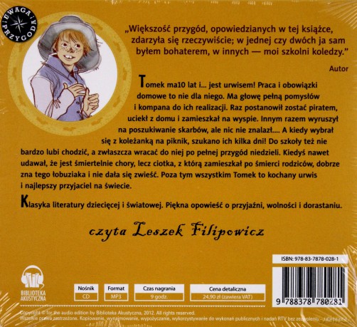 Przygody Tomka Sawyera - Twain Mark (digipack) [AUDIOBOOK] [CD]