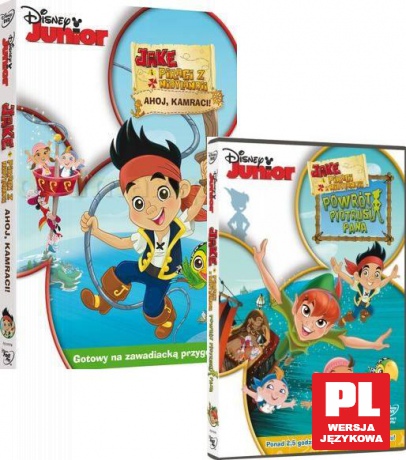 Jake i Piraci z Nibylandii: Powrót Piotrusia Pana / Ahoj, kamraci  (Disney Junior) [DVD]