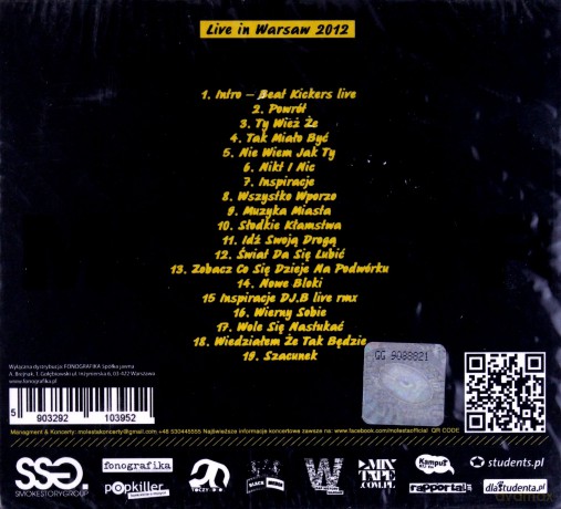 Molesta: Live In Warsaw 2012 (digipack) [CD]+[DVD]