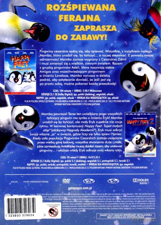 Happy Feet: Tupot małych stóp 1+2 BOX [3DVD]