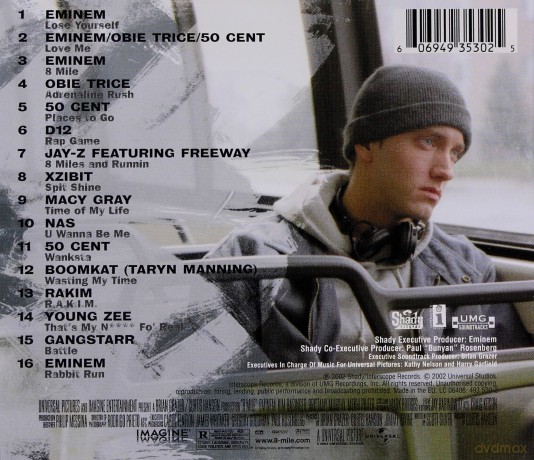 8 Mile (Music From And Inspired By The Motion Picture) soundtrack (8 Mila) (Eminem) [CD]