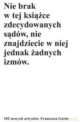 102 Nowych Artystów - Francesca Gavin [KSIĄŻKA]