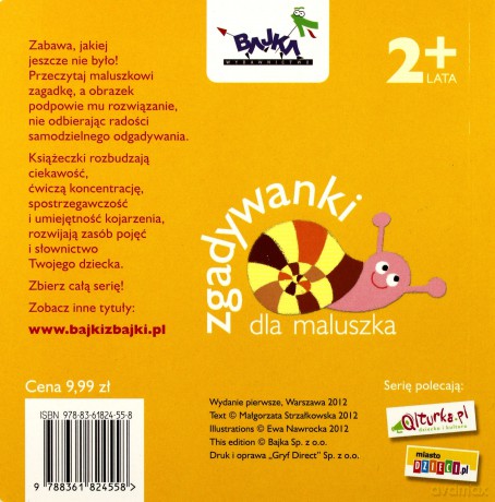 Ale Zabawa! Zgadywanki Dla Maluszka Tw - Małgorzata Strzałkowska [KSIĄŻKA]