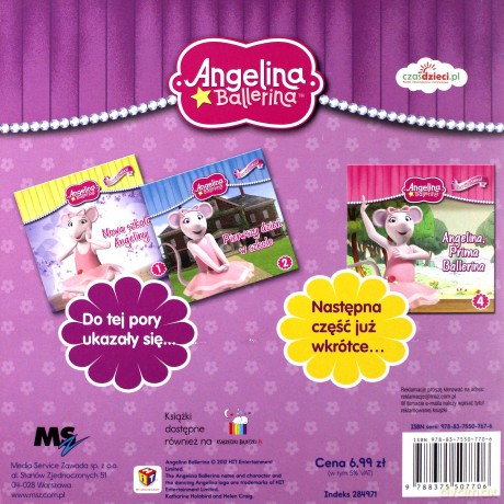 Angelina Balerina Baw Się I Tańcz Nr 3 Nowy Partner Angeliny - Media Service Zawada [KSIĄŻKA]