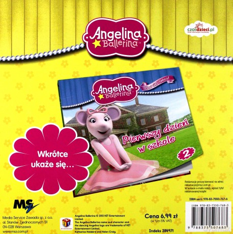 Angelina Ballerina Nowa Szkoła Angeliny 1 [KSIĄŻKA]