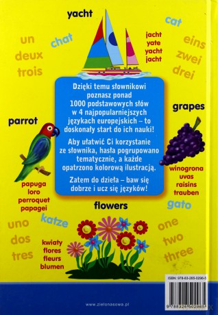Angielski Polski Hiszpański Francuski Niemiecki Słownik Obrazkowy Tw [KSIĄŻKA]