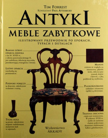 Antyki Meble Zabytkowe Ilustrowany Przewodnik - Tim Forrest [KSIĄŻKA]