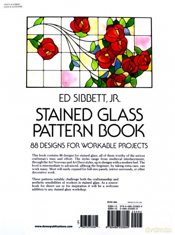 Stained Glass Pattern Book - Ed Sibbett [KSIĄŻKA]