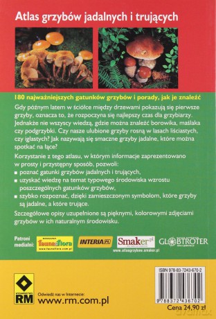Atlas Grzybów Jadalnych I Trujących - Hans E.Laux [KSIĄŻKA]