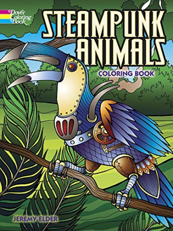 Steampunk Animals Coloring Book - Jeremy Elder [KSIĄŻKA]