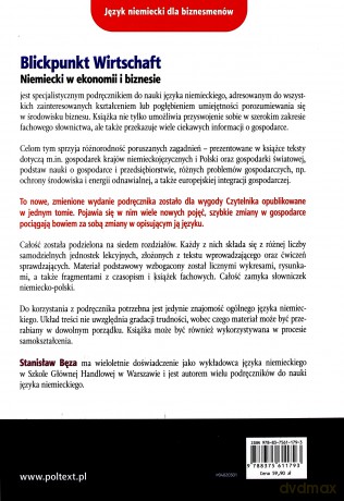 Blickpunkt Wirtschaft Niemiecki W Ekonomi I Biznesie - Stanisław Bęza [KSIĄŻKA]