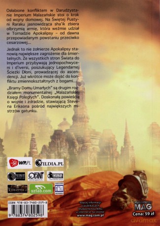 Bramy Domu Umarłych - Steven Erikson [KSIĄŻKA]
