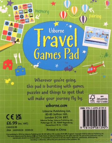 Travel Games Pad - Sam Smith [KSIĄŻKA]