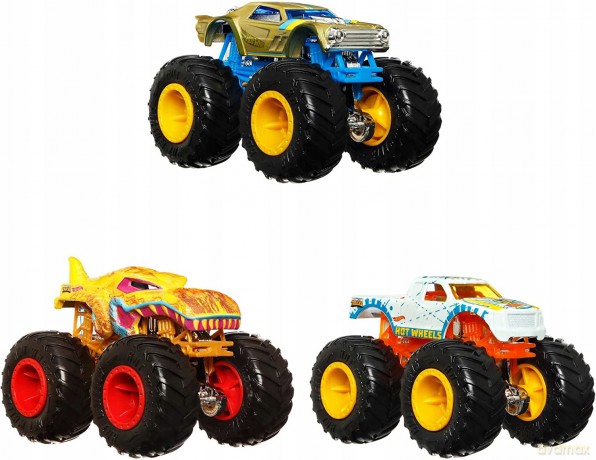 Pojazdy Hot Wheels Monster Truck 1:64 Color Shifters 3-pak