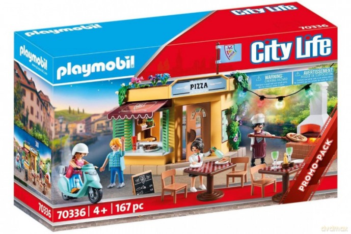 Zestaw z figurkami City Life 70336 Pizzeria z ogródkiem