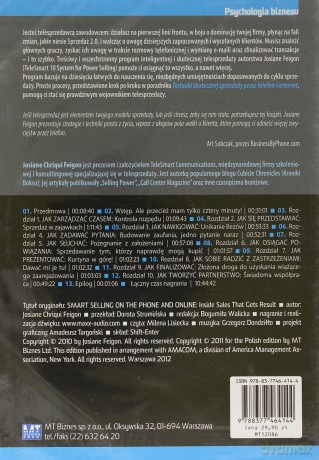 Techniki Skutecznej Sprzedaży Przez Telefon I Internet - Josiane Chriqui Feigon [AUDIOBOOK] [CD-MP3]