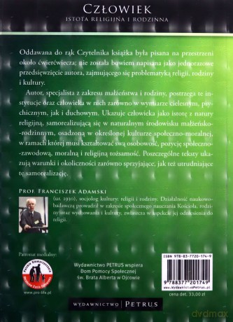 Człowiek Istota Religijna I Rodzinna - Franciszek Adamski [KSIĄŻKA]