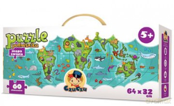 Czuczu Mapa Świata Puzzle Podróżnika [PUZZLE]