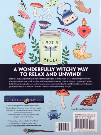 Witchcraft Coloring Book - Jessica Mazurkiewicz [KSIĄŻKA]