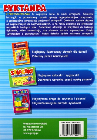 Dyktanda Z Przysłowiami Do Klasy 3 [KSIĄŻKA]