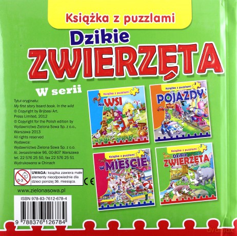 Dzikie Zwierzęta Książka Z Puzzlami Tw [KSIĄŻKA]
