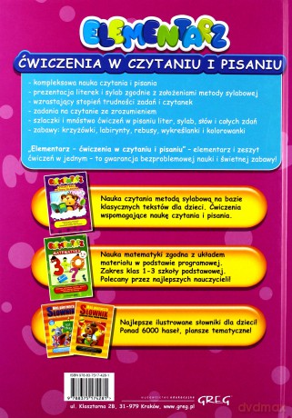 Elementarz Ćwiczenia W Czytaniu I Pisaniu Tw [KSIĄŻKA]