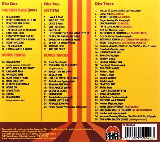 The First Class: Beach Baby: The Complete Recordings [3CD]