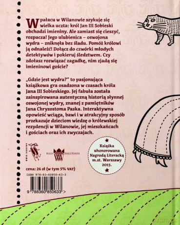 Gdzie Jest Wydra Czyli Śledztwo W Wilanowie Tw - Dorota Sidor [KSIĄŻKA]