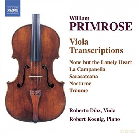 Roberto Diaz:Robert Koenig: PRIMROSE: Viola Transcriptions [CD]