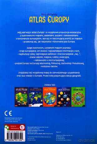 Mój pierwszy atlas Europy - Katarzyna Zioła-Zemczak [KSIĄŻKA]