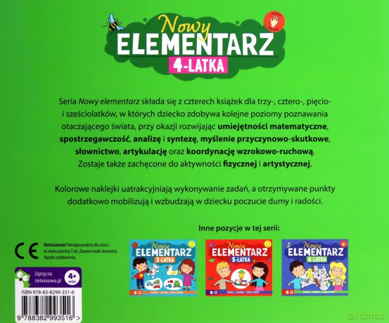 Nowy elementarz 4-latka - Elżbieta Pietruczuk-Bogucka [KSIĄŻKA]