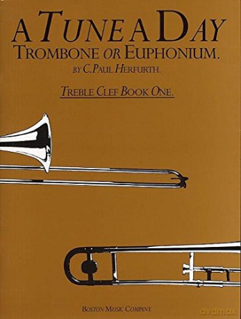 A Tune a Day Trombone, Euphonium, Treble Clef: Book 1 - C. Paul Herfurth [KSIĄŻKA]