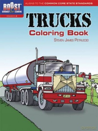 Boost Trucks Coloring Book - Steven James Petruccio [KSIĄŻKA]
