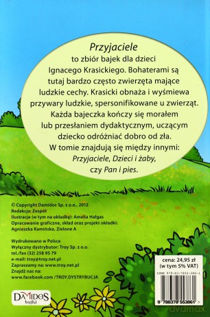 Krasicki Dzieciom Przyjaciele I Inne Bajki Tw - Ignacy Krasicki [KSIĄŻKA]