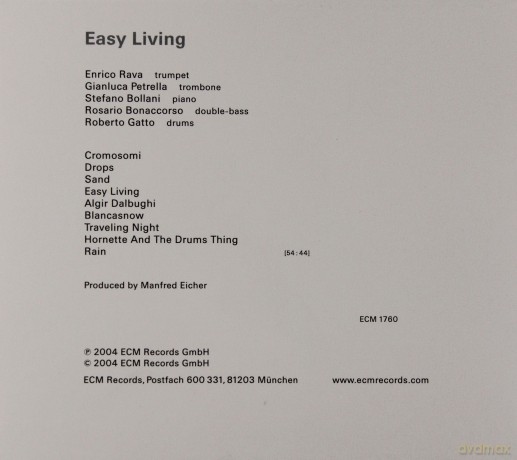 Enrico Rava: Easy Living [CD]