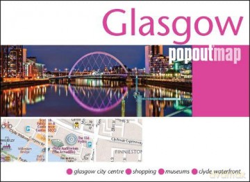 Glasgow Popout Map - PopOut Maps [KSIĄŻKA]
