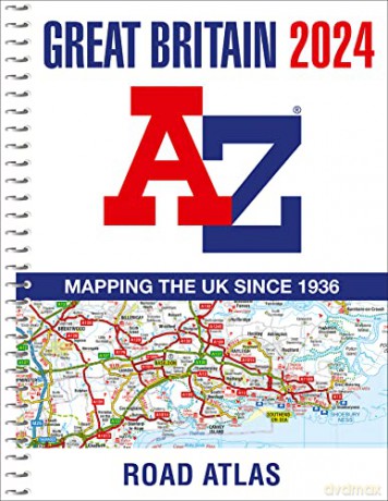 Great Britain A-Z Road Atlas A4s 2024 - A-Z maps [KSIĄŻKA]