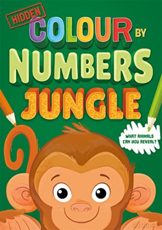 Hidden Colour By Numbers Jungle - Igloo Books [KSIĄŻKA]
