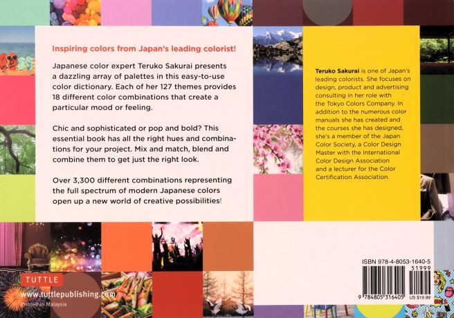 Japanese Color Harmony Dictionary: Modern Colors of Japan: The Complete Guide for Designers and Graphic Artists (Over 3,300 Color Combinations and Patterns with CMYK and RGB References) - Teruko Sakurai [KSIĄŻKA]