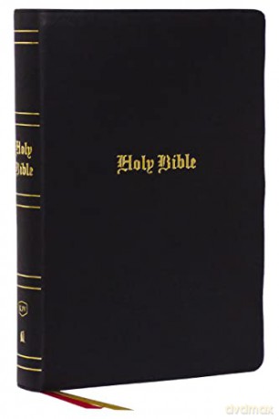 KJV Holy Bible, Super Giant Print Reference Bible, Black, Genuine Leather, 43,000 Cross References, Red Letter, Comfort Print: King James Version - Bibles - Thomas Nelson [KSIĄŻKA]