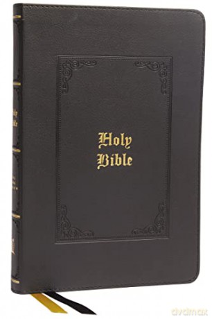KJV, Thinline Large Print Bible, Vintage Series, Leathersoft, Black, Red Letter, Comfort Print: Holy Bible, King James Version - Bibles - Thomas Nelson [KSIĄŻKA]