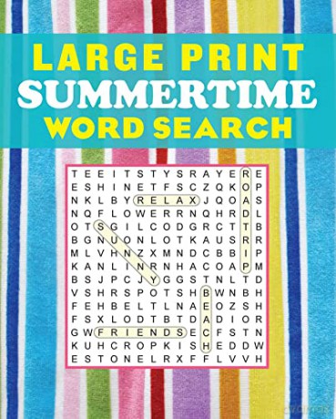 Large Print Summertime Word Search - Editors of Thunder Bay Press [KSIĄŻKA]