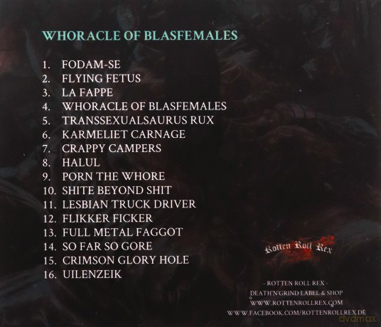 666 Shades Of Shit: Whoracle Of Blasfemales [CD]