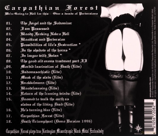 Carpathian Forest: We're Going To Hell For This [CD]