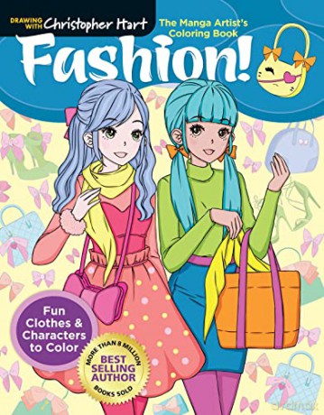 Manga Artists Coloring Book Fashion - Christopher Hart [KSIĄŻKA]