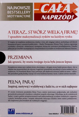 Pakiet Cała Naprzód! Tw - Brian Tracy [KSIĄŻKA]