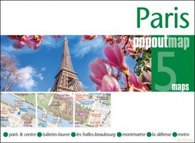 Paris Popout Map - PopOut Maps [KSIĄŻKA]