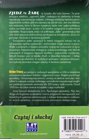 Zjedz Tę Żabę Tw - Brian Tracy [KSIĄŻKA]+[CD]
