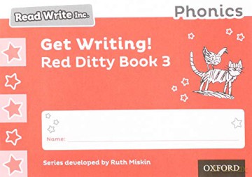 Read Write Inc. Phonics: Get Writing! Red Ditty Book 3 Pack of 10 - Ruth Miskin [KSIĄŻKA]