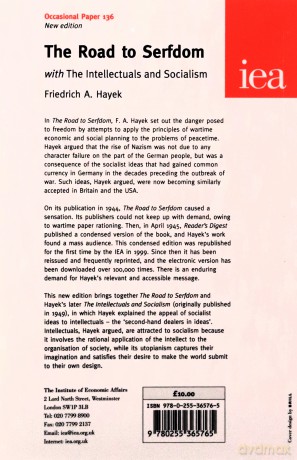 Road To Serfdom Intellectuals - Friedrich A. Hayek [KSIĄŻKA]